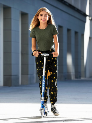 Trottinette 2 roues Micro Sprite Bleu Saphir Grip Rayé