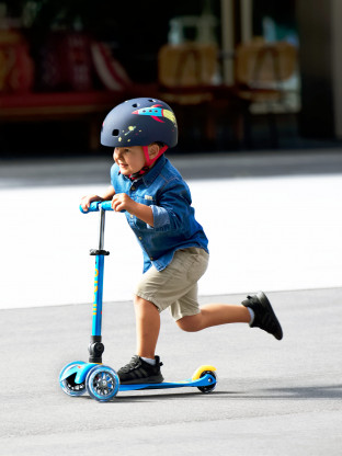 Trottinette Mini Micro Deluxe pliable Bleu Océan pliable