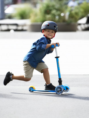 Trottinette Mini Micro Deluxe pliable Bleu Océan pliable