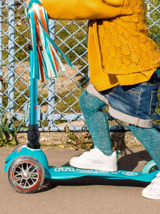 Trottinette Mini Micro Deluxe pliable Bleu Océan pliable