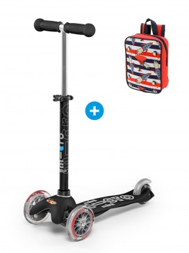 Trottinette 3 roues Mini Micro Deluxe Noir