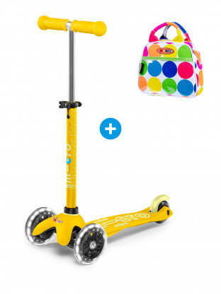 Mini Micro Deluxe Jaune LED