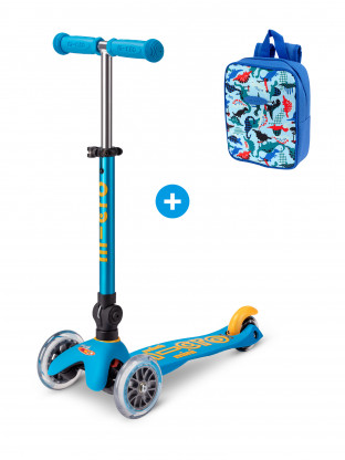 Trottinette Mini Micro Deluxe pliable Bleu Océan pliable