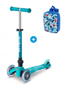 Trottinette Mini Micro Deluxe pliable Bleu Océan pliable