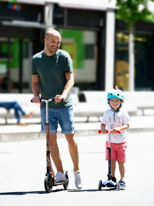 Trottinette Mini Micro Deluxe pliable Bleu Océan pliable