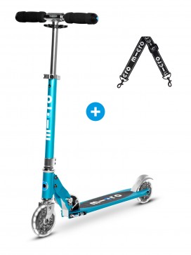 Trottinette Micro Sprite Bleu Océan Grip Rayé