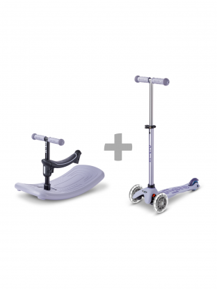 Trottinette évolutive Mini Micro Rock & Go Lavande LED