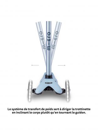 Trottinette évolutive Mini Micro Rock & Go Bleu Ardoise LED