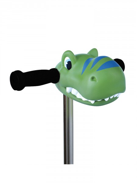 Tête de dino vert