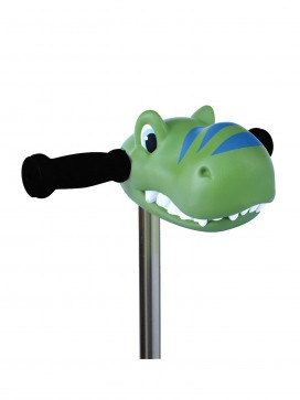Tête de dino vert