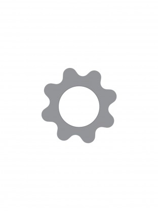 Bouton poussoir argent