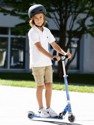 Trottinette Micro Sprite Bleu Saphir Grip Rayé