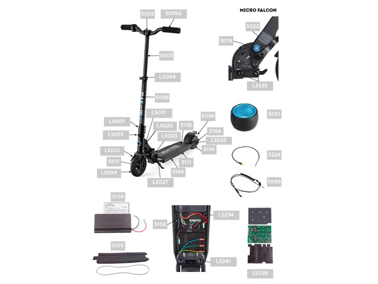 Pattes arrière avec frein aluminium